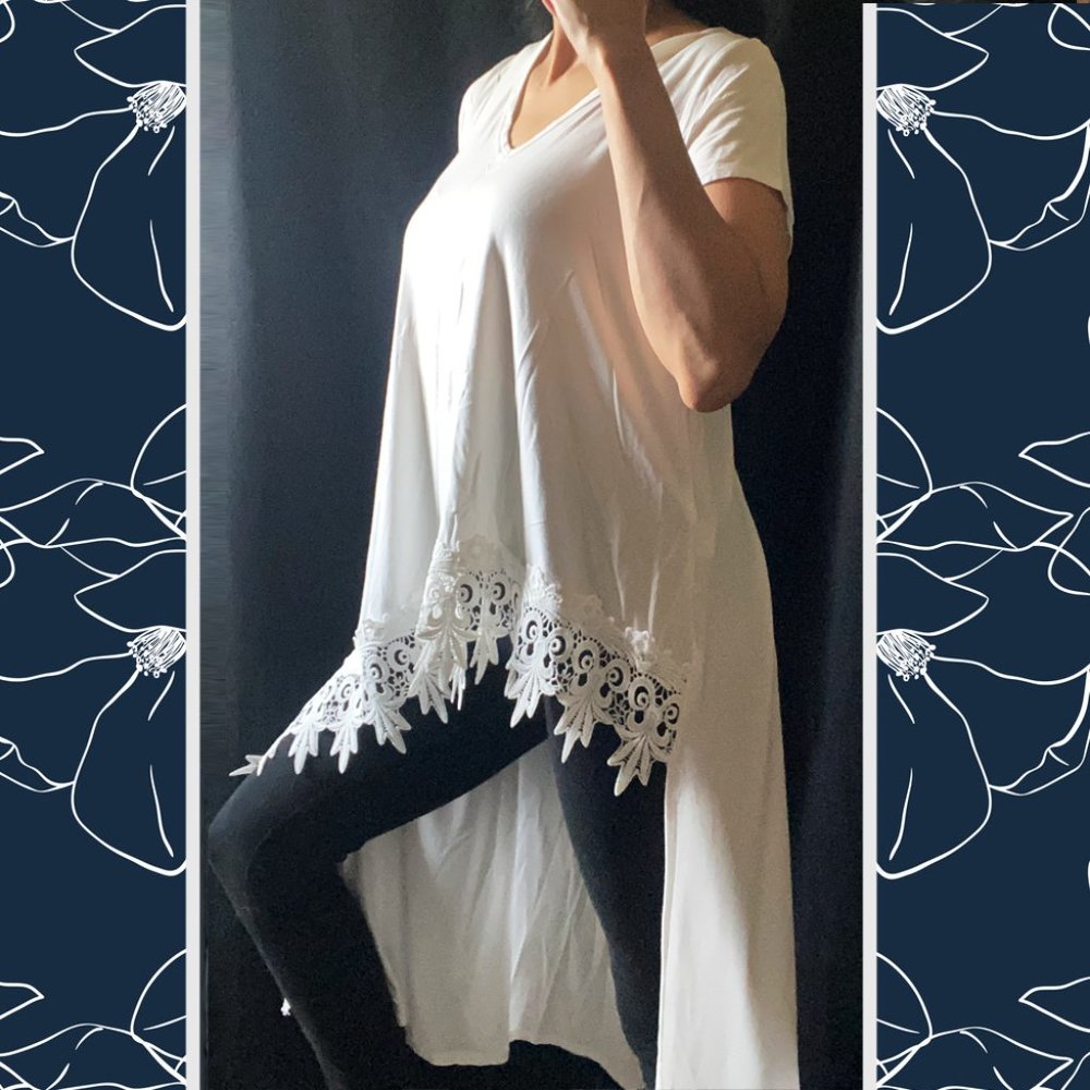 ⭐️ Asymmetrical High-Low Top - Picture 2 of 8